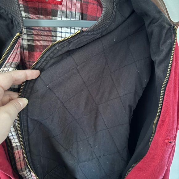 Vintage Marlboro Country Store Red Barn Coat Jacket Leather Trim - Picture 6 of 15